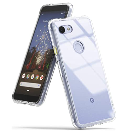 Google Pixel 3A 5.6" Case - Ultra Slim Silicone Gel Skin Bumper Case Cover For Google Pixel 3A (Transparent)
