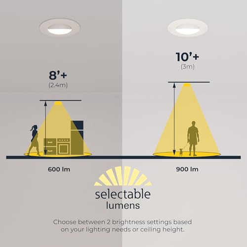 HALO RA 4 inch LED Recessed Lighting Retrofit Gimbal Trim 5CCT 600/900lm - image 7