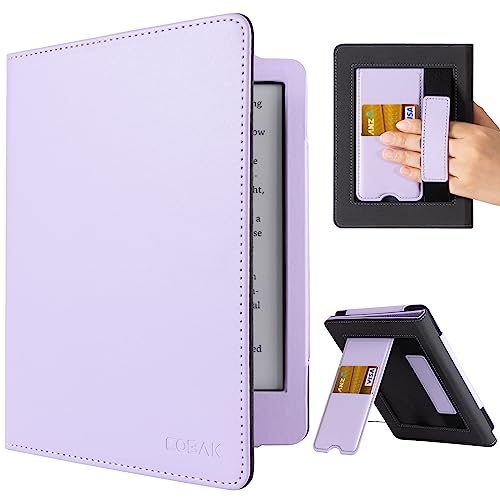 Image of CoBak Case with Stand for Kindle Paperwhite -with Auto Sleep Wake, Card Slot, Hand Strap Feature - Fits Kindle Paperwhite 11th Generation 6.8 inch Signature Edition 2021 Released