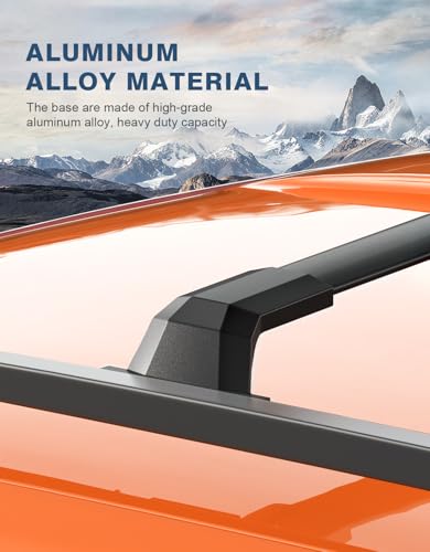 Image of Roof Rack Cross Bars 300lbs Compatible with Honda Pilot 2023 2024 2025 2026 Elite Sport Touring Trailsport (Except LX and EX-L) with Raised Side Rails, Heavy Duty Crossbar Luggage Racks
