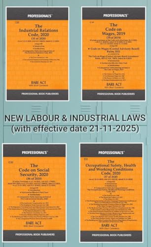 Image of Labour Laws combo of Code on Wages, Social Security, Industrial Relations and Occupational Health & Safety