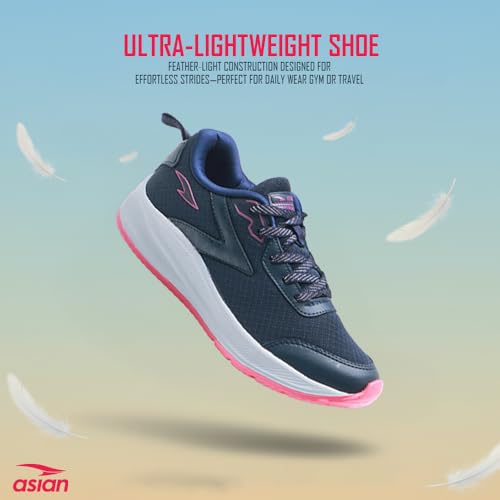 Image of ASIAN Mercury-21 Women's Running Shoes | Lightweight Shoes with EVA Sole, Breathable Knit Comfort, Stylish Casual Running, Walking & Sports Shoes for Girls