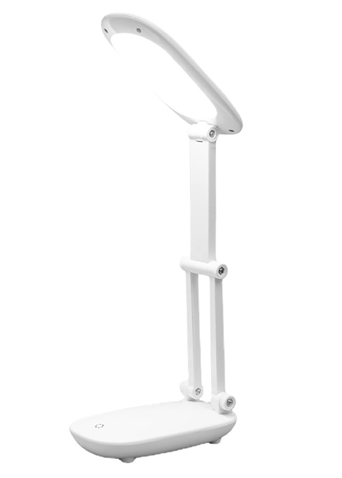 WIEAYUMEI Foldable LED Desk Lamp Portable Reading Lamp Compact Touch Switch Control Dimming Eye Care Book Lamp White