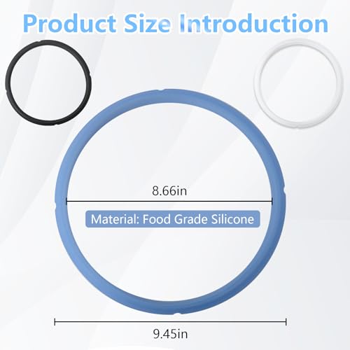 2026 Juego de 3 anillos de sellado de silicona de grado alimenticio para I-nstant P-ot 6/5 Qt - Compatible con modelos IP-DUO60, LUX60, DUO50, Smart-60 y CSG60 miniatura 2