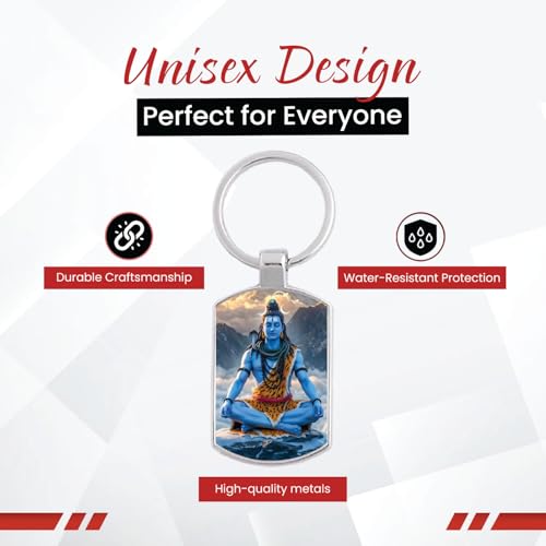 Image of Stylish Metal Keychains with Permanent Glossy Print - Inspirational Quotes & Spiritual Designs - Perfect Key chains for loved ones, Personal Use, Gifts & Return Gifts
