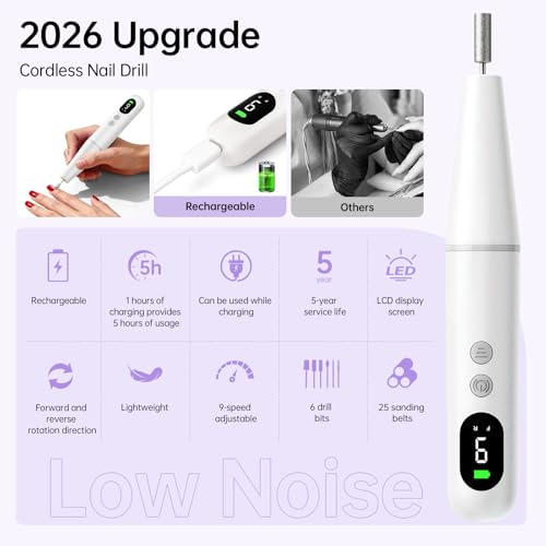 Save 62% on Professional Electric Nail Drill Kit - Now $9.99