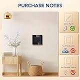 BSEED Light Switch 1 Gang 1 Way,Glass Light Switches,Screwless 10A Rocker Tactile Wall Switch,Black Crystal Toggle Switch - Image 7