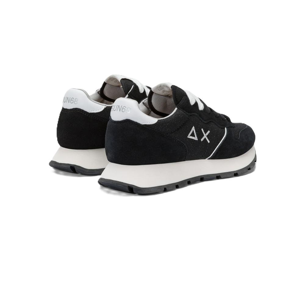 SUN68 ALLY GLITTER TEXTILE Sneaker da Donna Nero Z35203-11