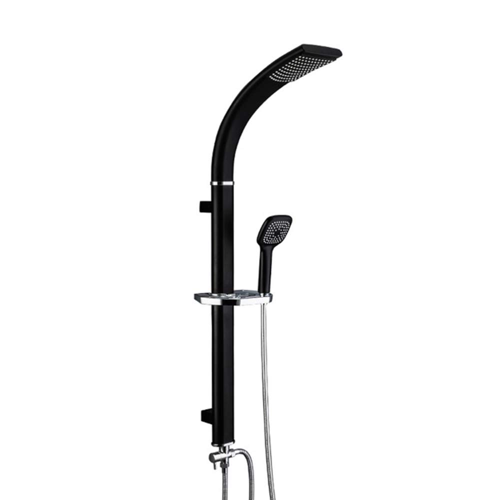 SWENEEN Handheld Showershower System,Bathroom Shower Combination Set,Multifunctional Wall Mounted Shower Faucet Set With Rain Shower Head,Hand Shower,Black,Black
