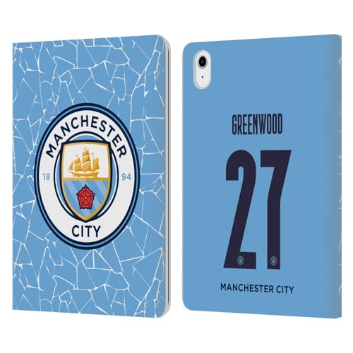 Coque iPad Air 2020 2022 Man City portefeuille cuir avec support vidéo intégré