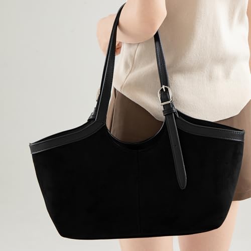 Sac à bandoulière d'inspiration vintage en daim PU pour femme - 7