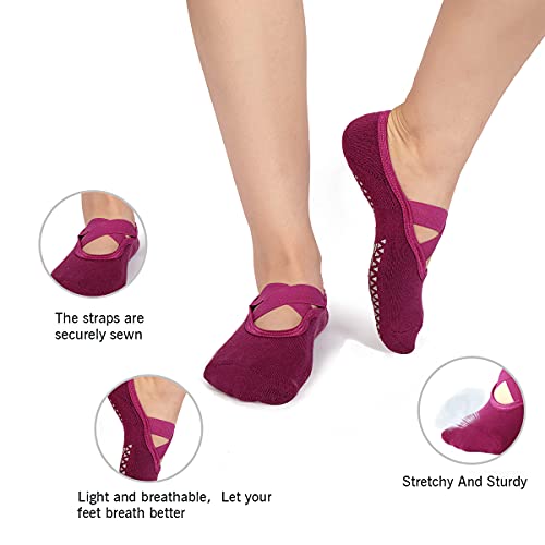 Yoga-sokken voor dames, antislip, pilates, barre, fitness, blote voettraining, antislip sokken - Image 6
