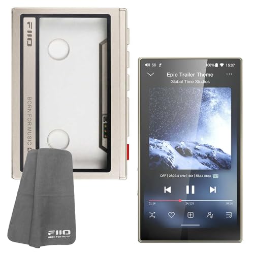 【使用時間ごく僅か】FIIO M21 +ケース(FIIO SK-M21C)オマケ FIIO「M21」がカセットプレーヤー風UIになる専用ケース。7月11日