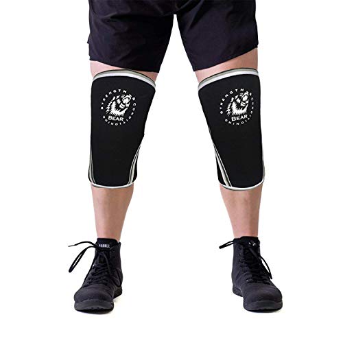 Bretelles antidérapantes respirantes aux genoux - Bretelles respirantes et lavables en néoprène de 7 mm de force antidérapantes pour hommes et femmes.