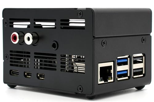KKSB Case for Raspberry Pi 5 - Compatible with Pi DAC+ & Pro, Supports IQaudio DAC+