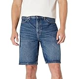 Amazon Essentials Men's Men's Rigid Relaxed-Fit Jean Shorts, Stone Medium Wash, 34