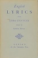 English Lyrics of the XIIIth Century B000GP7O1M Book Cover