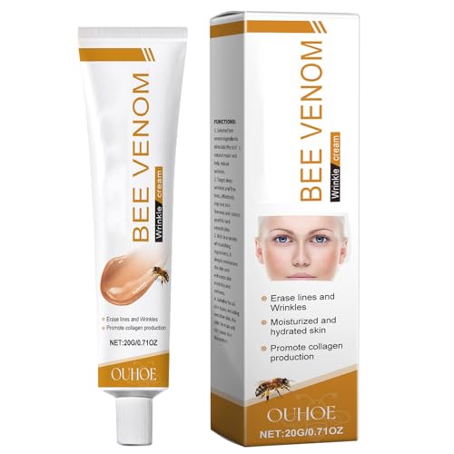 Crema antiarrugas de veneno de abeja, crema antiarrugas de veneno de abeja, crema hidratante antiarrugas para la cara y el cuello, crema antiarrugas de veneno de abeja para todos los tipos de piel