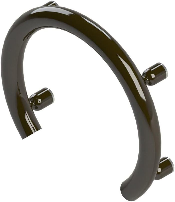Accent Ring 13", ADA Compliant Circular Grab Bar for Bath and Shower Safety, Water Resistant, Designer Premium Grab Bar for Adults, Seniors & Handicapped- Up to 500Lbs (Oil Rubbed Bronze)