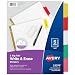 Avery Big Tab Write & Erase Dividers, 5 Multicolor Tabs, 1 Set (23076)
