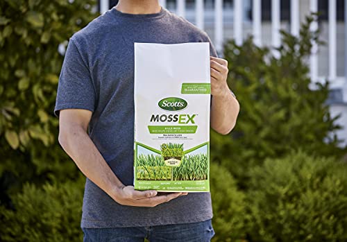 Scotts Mossex - Kills Moss But Not Lawns, Contains Nutrients To Green The Lawn, Moss Control For Lawns, Helps Develop Thick Grass, Granules Bag, Treats Up To 5,000 Sq. Ft, 18.37 Lbs. #TOP2