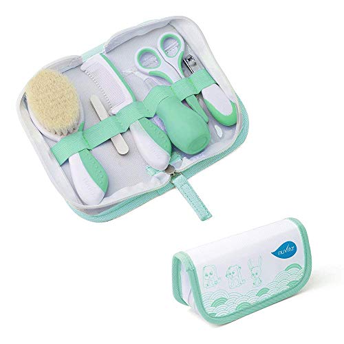 Nuvita 1136 - Set Para el Cuidado del Beb� � Estuche Para Cuidados e Higiene del Beb� - Kit para U�as y Cabello - Aspirador Nasal � Ideal para Viajes � Libre de BPA � Marca Europea
