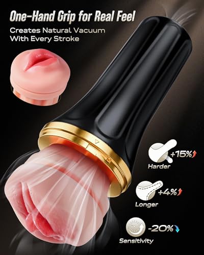 EINSEO-Male-Masturbator-with-Dual-Sleeves-75in-Pocket-Pussy-Mouth-Textured-Soft-Fleshy-TPE-Channel-Sex-Toys-for-Men-Adjustable-Suction-Male-Manual-Stroker-Penis-Training-Adult-Toys-Easy-Clean