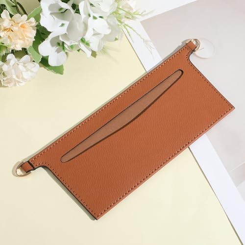 CALFOVERA Purse Insert Organizer Conversion Purses Crossbody Conversion Liner with Gold Eyelet Cloth Handbag Inside Divider Pocket Storage Wallet Insert for Chain Strap Envelope Bag Travel 8.7x3.2in
