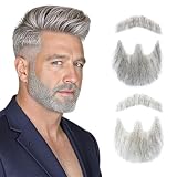 Fake Mustache, Mustache, Goatee, Human Hair Fake Beard, Full Handmade