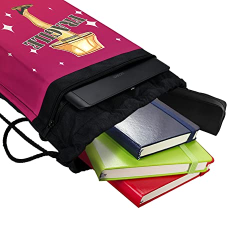 LOGOVISION A Christmas Story Fragile Drawstring Backpack Sports Bag Sackpack 17" x 13", Perfect for Gym, Yoga or Practice4