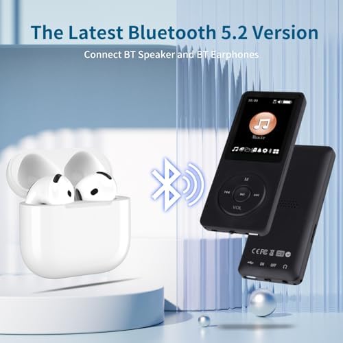 128GB MP3 Player with Bluetooth 5.2 Earphones Included - 1