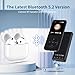 MP3 Player with Bluetooth 5.2 HiFi Sound, with Built-in Speaker/FM Radio/Voice Recorder/E-Book, Lossless Sound Multifunctional Mini Design Ideal for Sport Running (Earphones Included)