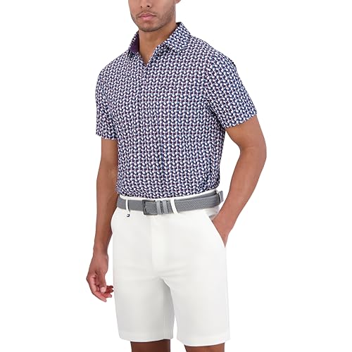 Camiseta polo para hombre Ben Sherman, manga corta, estampada, ajuste deportivo miniatura 2
