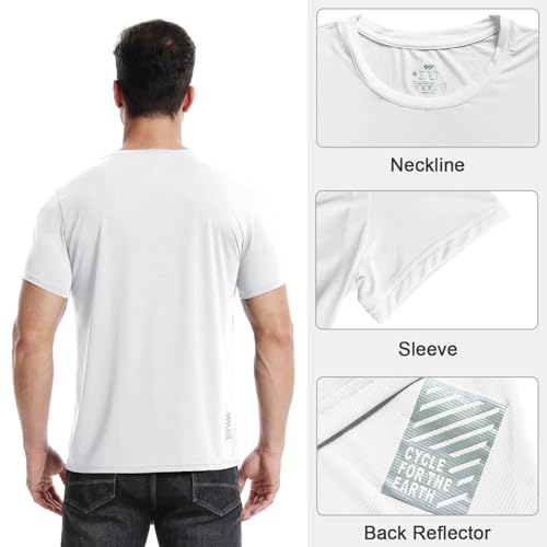 Wulibike Tee Shirt Sport Homme,Lot de 3 ou 5,Respirant Séchage Rapide et Léger,T-Shirt Running Gym Tops Homme – vue 4
