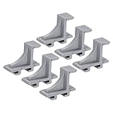 sourcing map Paket von 6 Regalklammern Kühlschrank Kit Unterstützung für Haus 1.26x0.45x1