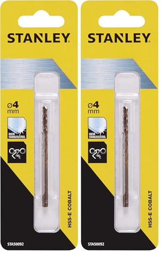 STANLEY - Foret Cobalt HSS-E 4mm - STA50092-QZ (Lot de 2)