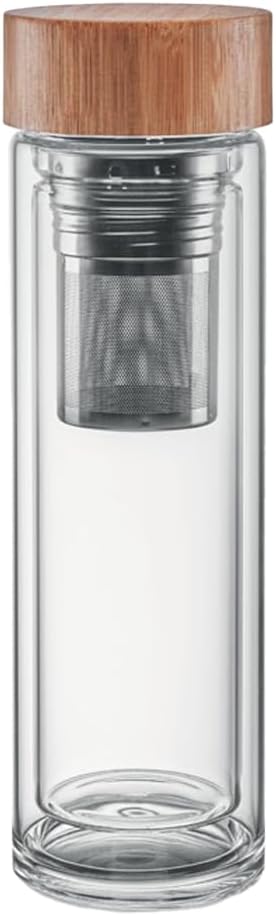 MidOcean Batumi Glass Double Wall 13.5floz Bottle (One Size) (Transparent)