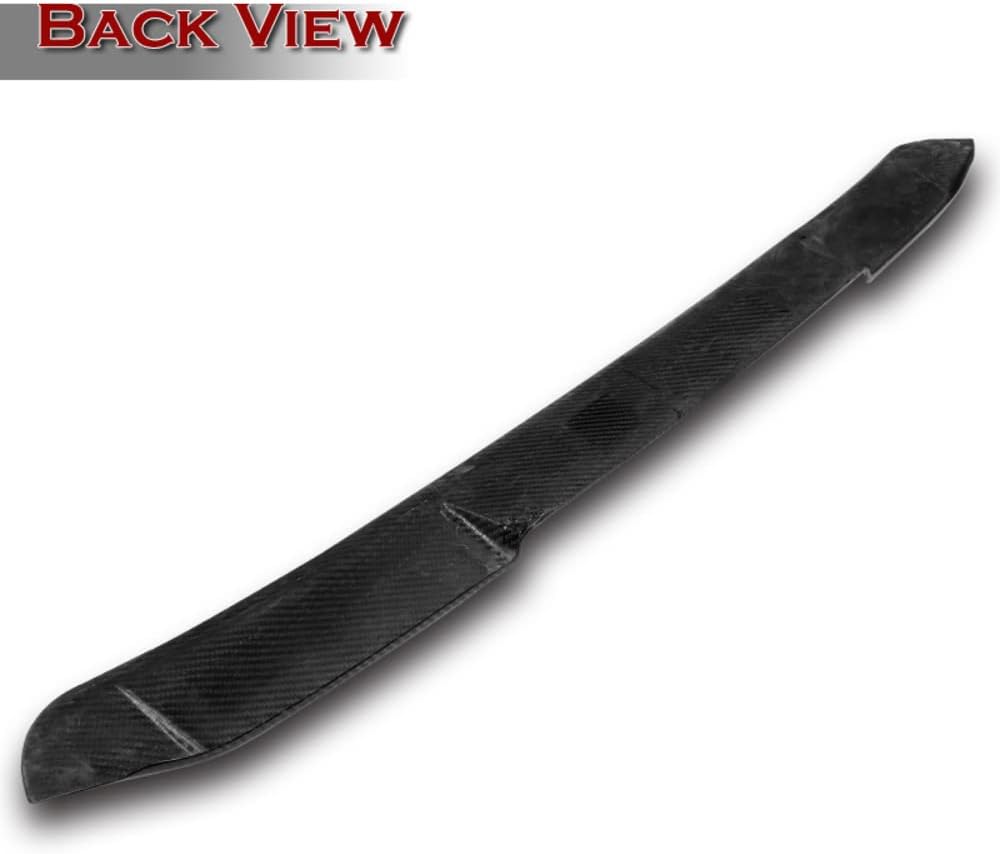 Q1-TECH, Rear Window Roof Spoiler Compatible with 2013-2020 Lexus GS300 / GS350 / GS450h / GS200t / GS F, Real Full Carbon Fiber Rear Window Roof Visor Spoiler Wing, V-Style