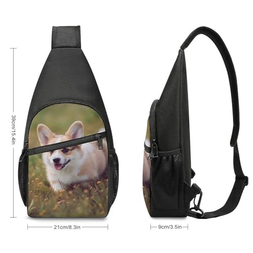 Mochila Deportiva Corgi Puppy de Hombre y Mujer miniatura 2