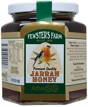 Fewster's Farm TA 10+ Jarrah Honey 500g - Jarrah Honey is nectar gathered by bees from the flowers of the Jarrah Tree.