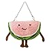 Mfacl Sac en Peluche Sac à Dos bourré d'expression créative Poupée de la Melon d'eau Peluche Jouet Mignon Fruit Messenger Sac Sac (Color : Watermelon, Size : One Size)