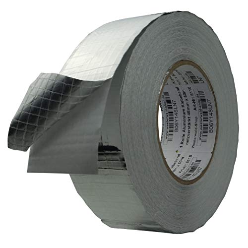Aluminium Klebeband (Netzverstärkt 50mm x 50m, silber) – Bild 7