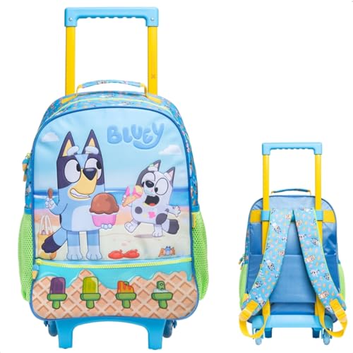 Mochila de Rodinhas com Alça Costas 16 Bluey X Praia Escolar
