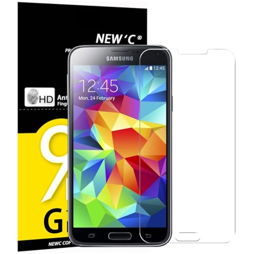 NEW'C 3 Stück für Samsung Galaxy S5 Mini für Panzerglas, Frei von Kratzern, 9H Festigkeit, HD Bildschirmschutzfolie, 0.33mm Ultra-klar, Ultrawiderstandsfähig