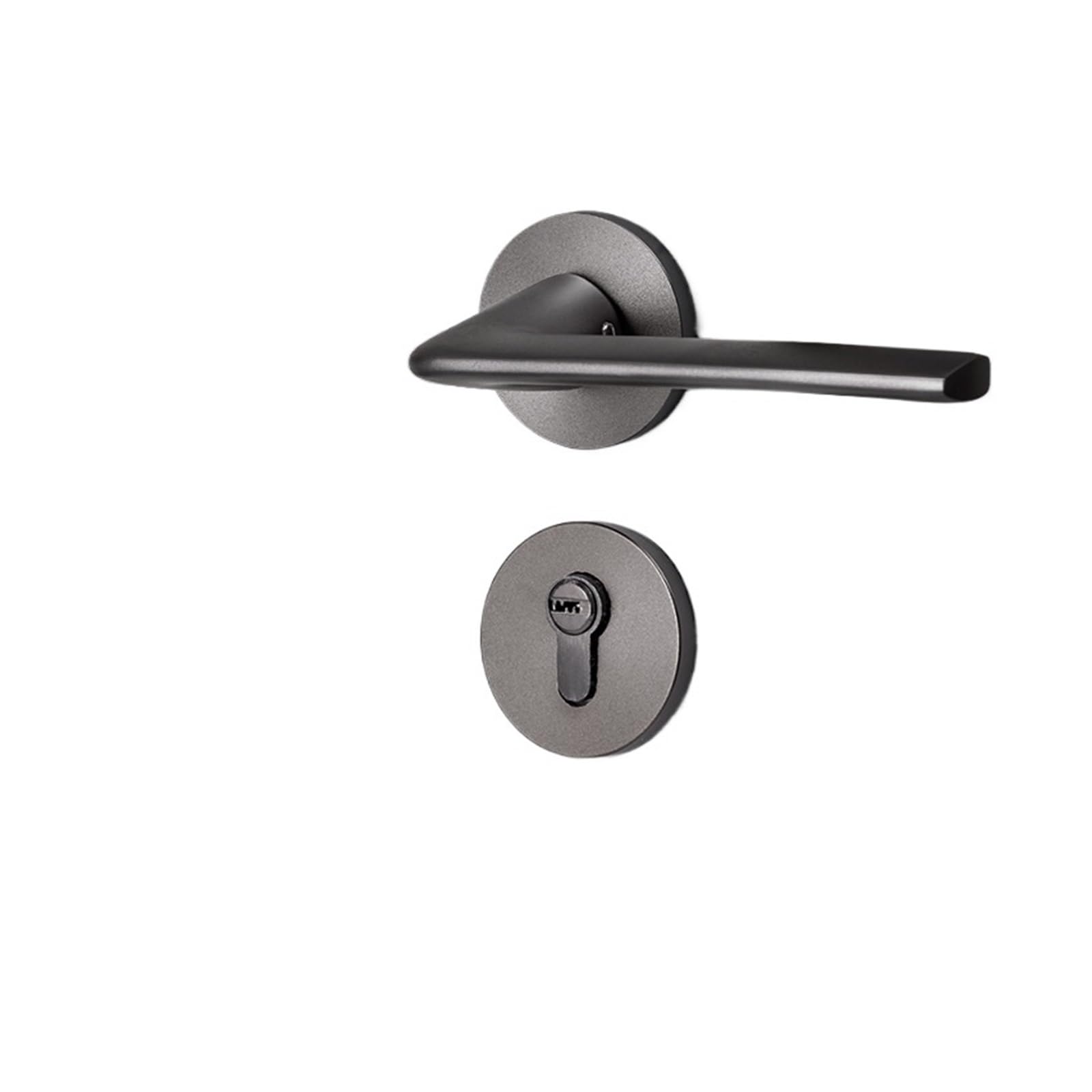 NYRXRYTCA Gray Door Lock Indoor Bedroom Door Lock Bathroom Wooden Door Handle Simple Split Lock Magnetic Silent Lock(A magnetic silent)