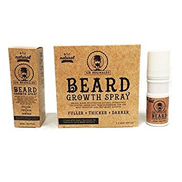 Beard Growth Spray - The Solution for the Perfect Beard - 100% Natural Formula - Fuller, Thicker, Darker