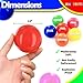 Play Balls for Ball Pit, Plastic Crush Proof, Phthalate & BPA Free, Assorted Colors. (100 Balls)
