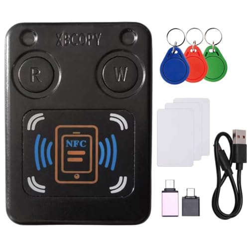Osmond Lector de Tarjetas con Chip Inteligente RFID NFC, Copiadora + 3xCUID/Tarjeta UID IC, 13,56 M ID, 125 K, 250 K, 375 K, Clonador de Token RFID
