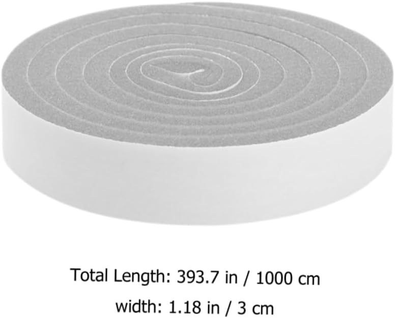 1Roll Self Adhesive Air Conditioner Seal Strips Wide Foam Insulation Tape for Doors Windows Weather Resistant Long Each