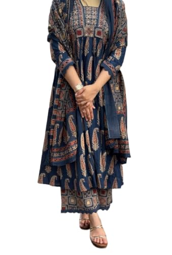 Beautiful Anarkali Kurta Set Designs for Women to Try This Season 2026 16 Nermosa Women's Printed Anarkali Kurta Palazzo Set with Dupatta |...